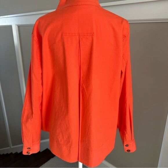 CAbi Orange Utility Jacket with High Collar and Double Front Pockets. - Picture 6 of 6